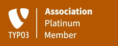 +Pluswerk ist TYPO3 Association Platinum Member TYPO3 Association Platinum Member Badge