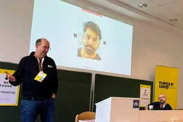 Session „Barrierefreiheit weiter gedacht“ von Jens Krumm Jens Krumm bei seinem Vortrag über digitale Barrierefreiheit beim TYPO3Camp Vienna 2025