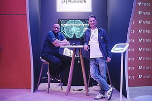 +Pluswerk Booth @ TYPO3 Experience Hub