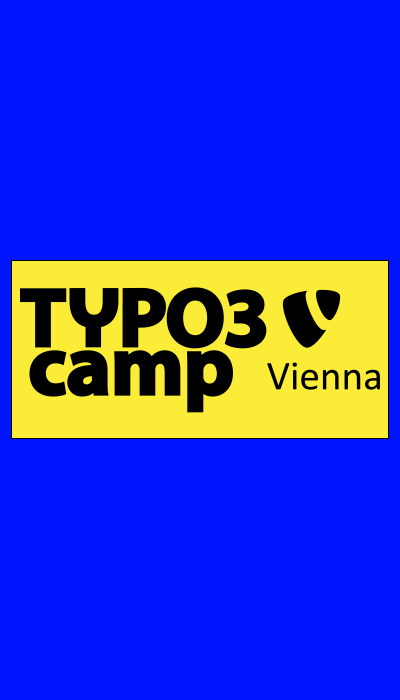 Logo TYPO3camp Vienna Event logo of TYPO3camp Vienna 2024 in yellow
